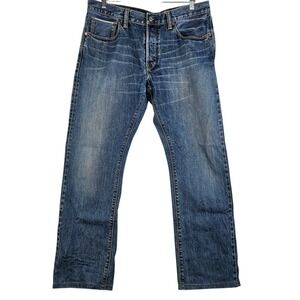 Gap Vintage 1969 Jeans Japanese Denim Mens 34x32 Blue Low Rise Straight Loose